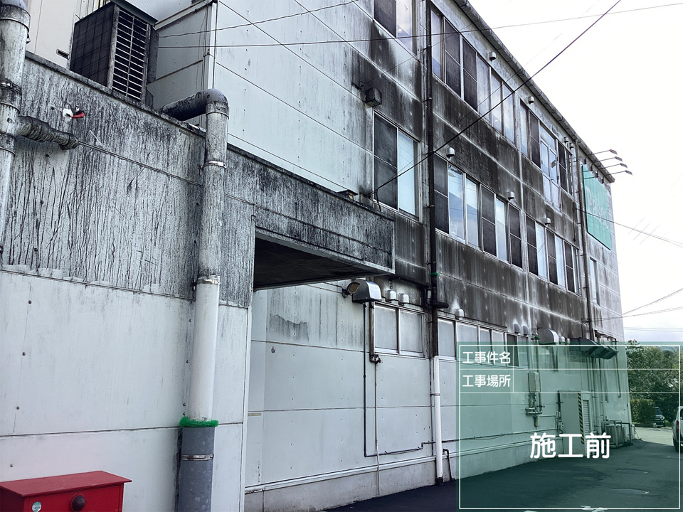 外壁洗浄工事前の様子
